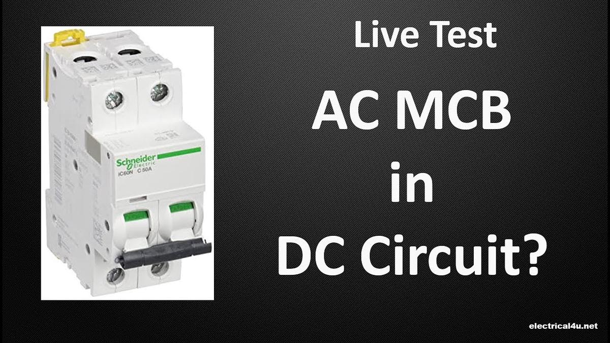 Can we use AC MCB on DC Circuit or Is it good choice of using AC MCB