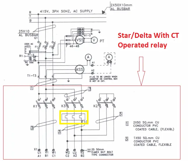CT Operated Thermal Over Load Relay Current setting Calculation