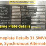 Alternator Nameplate details