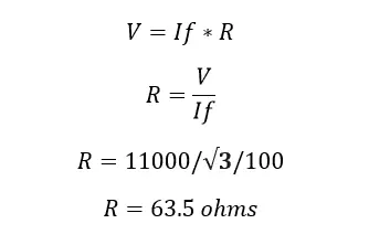 How to calculate NGR resistance value?
