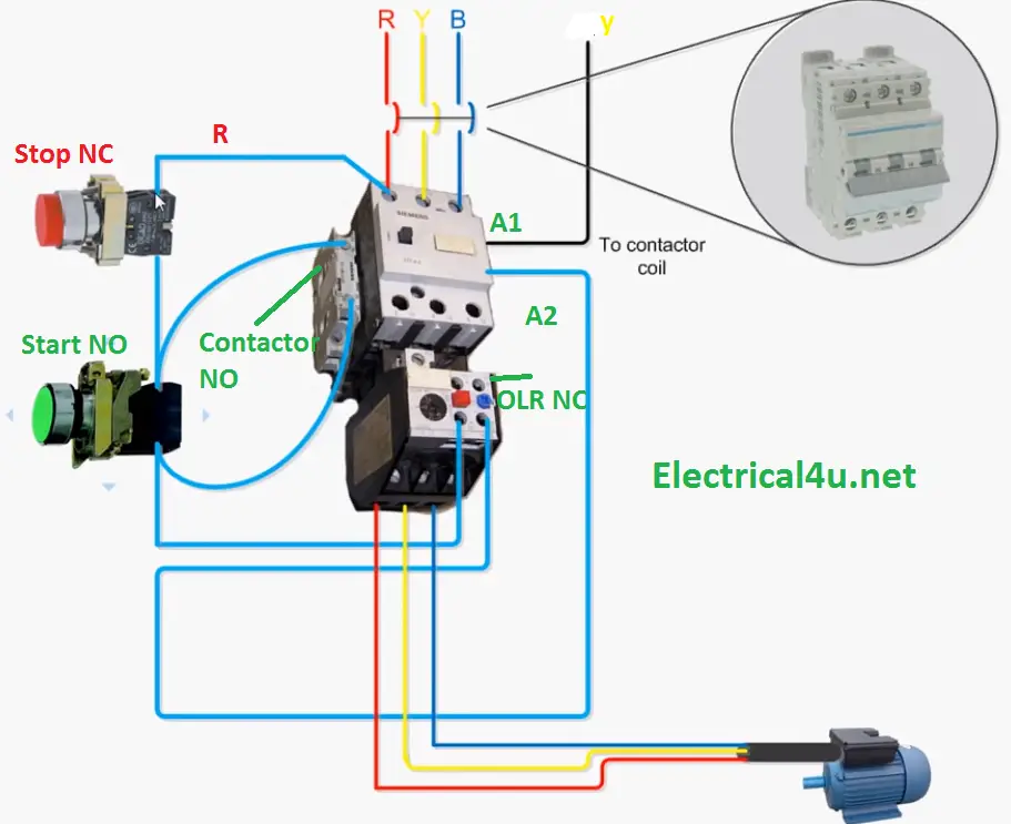 DOL Starter Circuit Explanation | Electrical4u