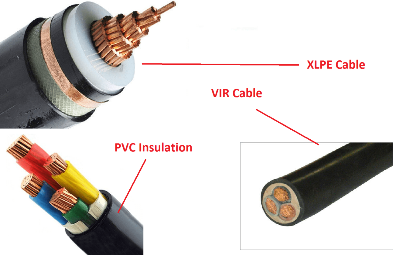 26 Type of Electrical Cables LT, HT, ST, EHT, PVC, XLPE, Oil, Flat