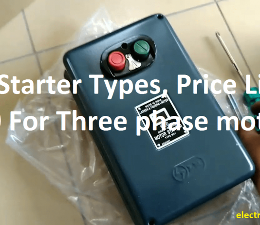 L&T Starter Types, Price List 2020 For Three phase motors-min
