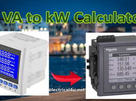 VA to kW conversion calculator
