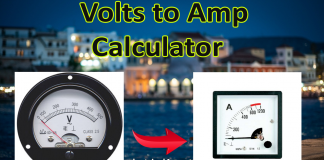 Volts to amps conversion calculator