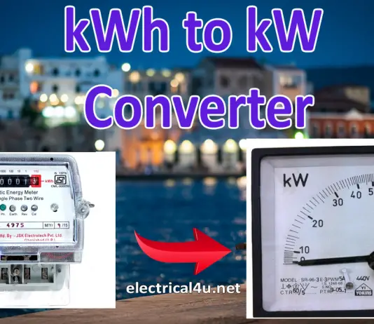 kWh to kW Calculator