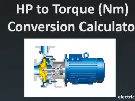 HP to torque (Nm) Conversion Calculator