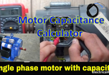 Motor Capacitance Calculator