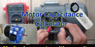 Motor Capacitance Calculator
