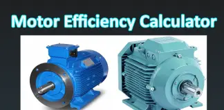 Motor Efficiency calculator