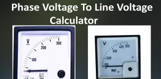 Phase Voltage to Line Voltage Conversion Calculator