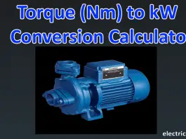 Torque (Nm) to kW