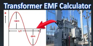 Transformer EMF Calculation Calculator With EMF Formula