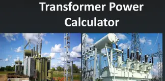 Transformer Power (W) calculator