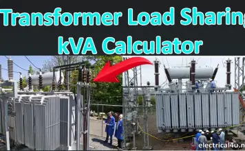 Transformer load sharing kVA Calculator Calculation