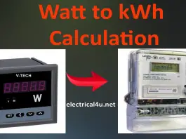 W to kWh Converter