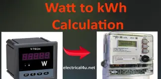 W to kWh Converter