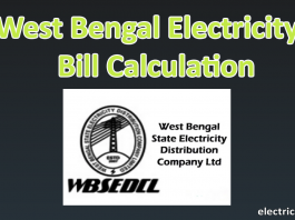West bengal electricity Calculator