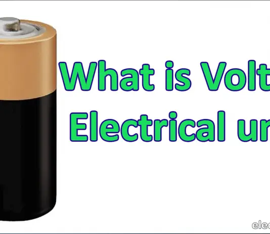 What is Volt (V) electrical unit