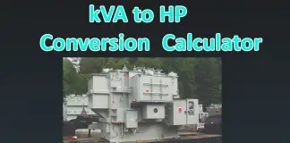 kVA to HP