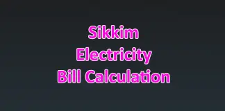 Sikkim Electricity Bill calculation