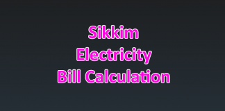 Sikkim Electricity Bill calculation