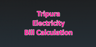 Tripura Electricity Bill calculation