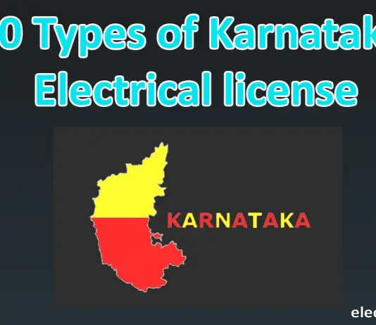 Types of Karnataka license in electrical
