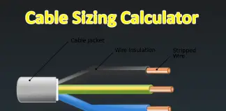 cable sizing calculator