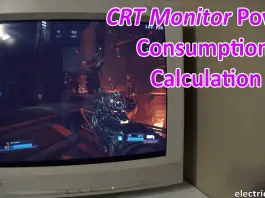 CRT Monitor power consumption-min