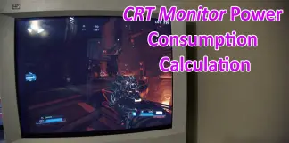 CRT Monitor power consumption-min
