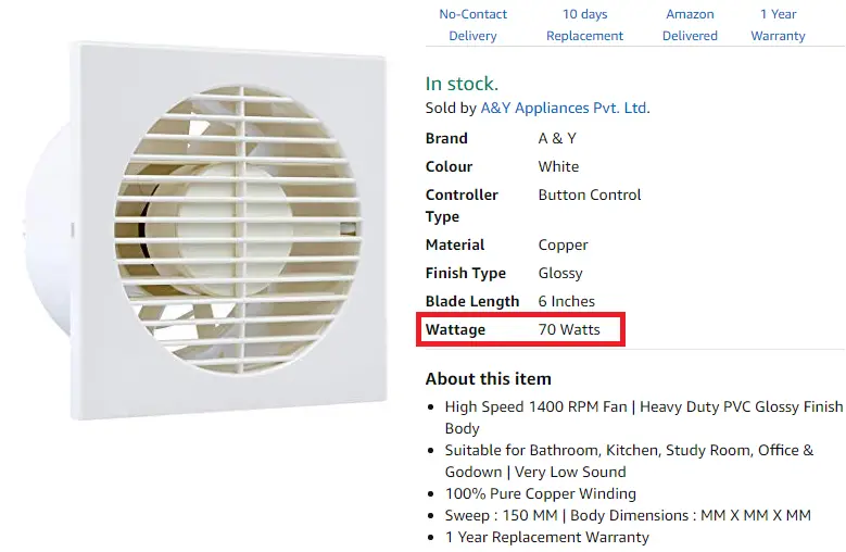 How Many Watts Does A Kitchen Exhaust Fan Use - Fan Review Information