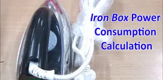 Iron Box Power consumption Calculation