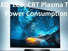 LED, LCD, CRT TV & Plasma TV Power Consumption