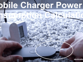 Mobile Charger Power Consumption Calculation