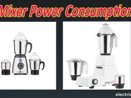 mixer Power consumption