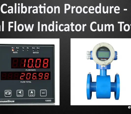 Calibration Procedure of Digital Flow Indicator Come Totalizer