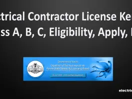 Electrical Contractor License Kerala Class A, B, C, Eligibility, Apply, Fee-min