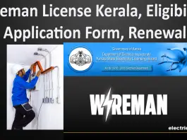 Wireman License Kerala, Eligibility, Application Form, Renewal