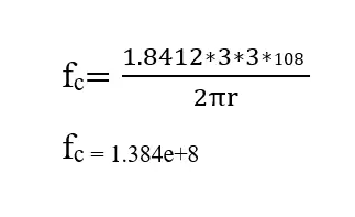 Circular Waveguide Calculation, Formula, Example