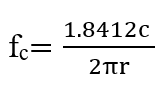 Circular Waveguide Calculation, Formula, Example