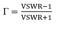 VSWR Return Loss Calculation, Formula, Example