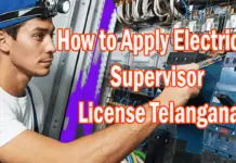 How to Apply Electrical Supervisor License Telangana-min