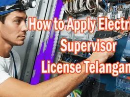 How to Apply Electrical Supervisor License Telangana-min